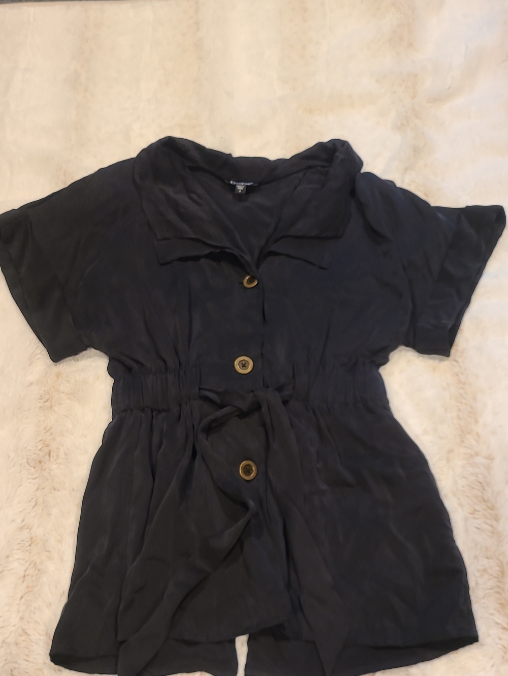 bebe Black Lined Jacket with Branded Neck Label